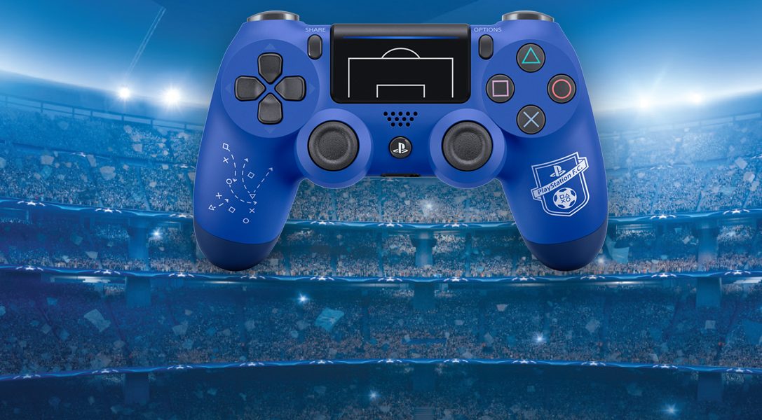 Представляем новый беспроводной DUALSHOCK 4 в стиле футбольного клуба PlayStation